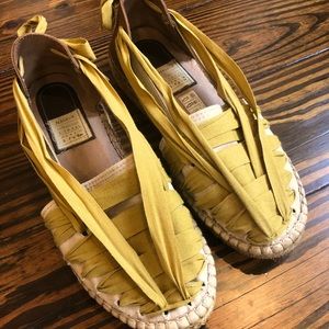 Anthropologie Espadrille - Yellow Size 38